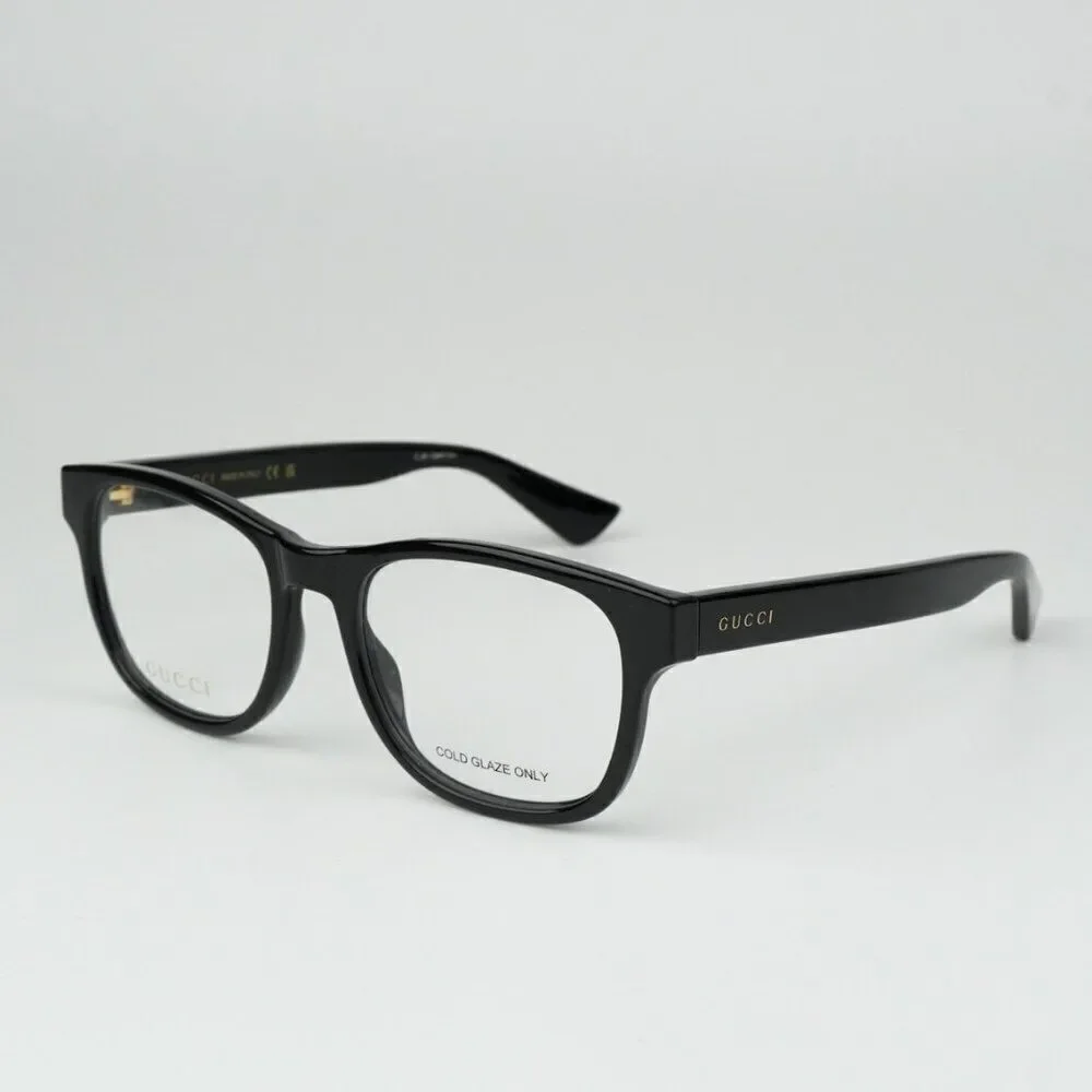 NEW Gucci GG1344O 001 Black Square Men Eyeglasses GG 1344O